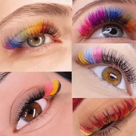 Coloured Lash Extensions